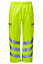 PULSAR High Visibility Hi-Vis OverTrousers - Yellow - 3XL - To fit 29 Inside leg