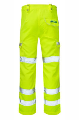 PULSAR High Visibility Ladies Combat Trousers - Yellow - Reg Leg Size 12