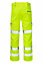 PULSAR High Visibility Ladies Combat Trousers - Yellow - Tall Leg Size 10
