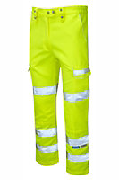 PULSAR High Visibility Ladies Combat Trousers - Yellow - Tall Leg Size 12