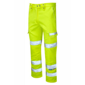 PULSAR High Visibility Ladies Combat Trousers - Yellow - Tall Leg Size 16