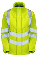 PULSAR High Visibility Ladies Hi-Vis Soft Shell Jacket - Yellow - Size 10
