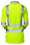 PULSAR High Visibility Ladies Long Sleeve Polo Shirt - Yellow - Size 8