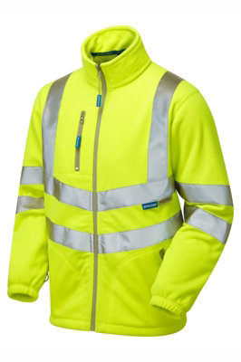 PULSAR High Visibility Long Sleeve Yellow Polar Fleece | DIY at B&Q