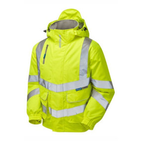 PULSAR High Visibility Padded Yellow Bomber Jacket