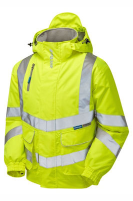 PULSAR High Visibility Padded Yellow Bomber Jacket
