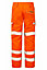 PULSAR High Visibility Rail Spec Combat Trousers - Orange - 32 Tall Leg