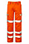 PULSAR High Visibility Rail Spec Combat Trousers - Orange - 34 Regular Leg