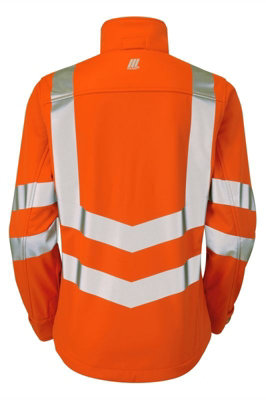 PULSAR High Visibility Rail Spec Ladies Hi-Vis Soft Shell Jacket - Orange - Size 10