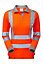 PULSAR High Visibility Rail Spec Ladies Long Sleeve Polo Shirt - Orange - Size 8
