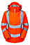 PULSAR High Visibility Rail Spec Ladies Unlined Storm Coat - Orange - Size 12