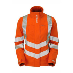 PULSAR Rail Spec Ladies Hi-Vis Soft Shell Jacket - Orange - Size 10