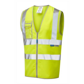 PULSAR Yellow Waistcoat - Zip Front