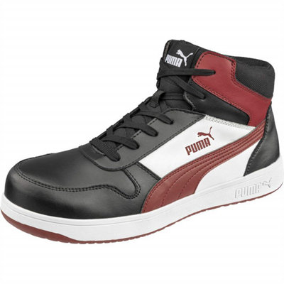 Puma Safety FrontCourt Blk/Wht/Red Mid 10 (EU 44)