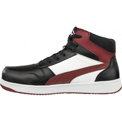 Puma Safety FrontCourt Blk/Wht/Red Mid 10 (EU 44)