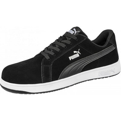 Puma Safety ICONIC Suede Black Safety Trainer Size 4
