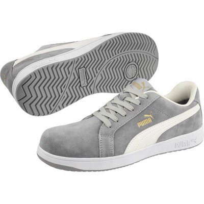 Puma Safety ICONIC Suede Grey Safety Trainer Size 9