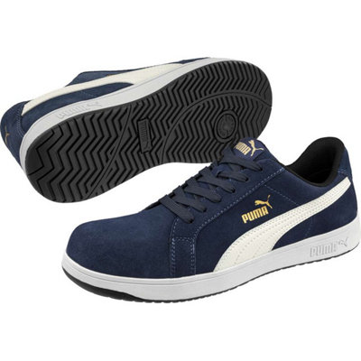 Puma Safety ICONIC Suede Navy Safety Trainer Size 12