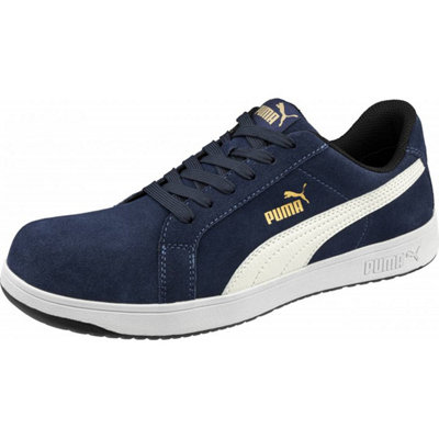 Puma Safety ICONIC Suede Navy Safety Trainer Size 9