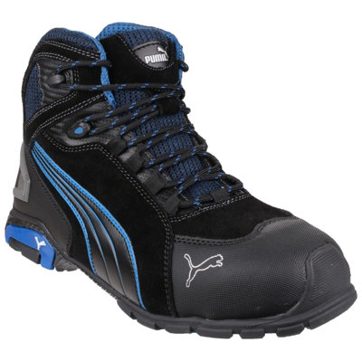 Puma Safety Rio Mid Lace-up Safety Boot Black | DIY at B&Q