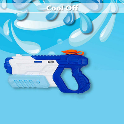Pump Action Water Gun Pistol Guns Adults Kids White-Blue