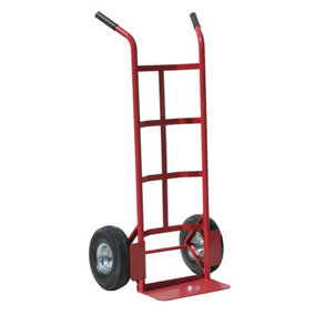 Puncture Proof Wheel Sack Truck, Large Solid Loading Plate, 200kg Capacity