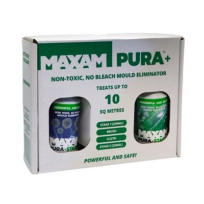 PURA+ NonToxic Mould Eliminator Mini Kit, 2 x 250ml DIY at B&Q