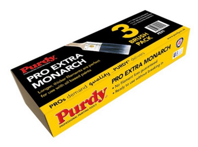 Purdy Pro Extra Monarch Paint Brush Box Set 1", 1.5" & 2"