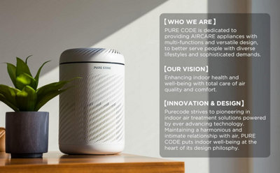 PURE CODE MINI PET H13 True HEPA Air Purifier