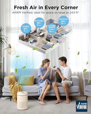 PURE CODE MINI PET H13 True HEPA Air Purifier - 6