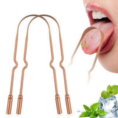 Pure Copper Tongue Scraper: Ayurvedic Care Tool Enhances Taste, Fights ...