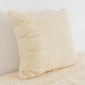 Pure Merino Wool Cushion - Natural