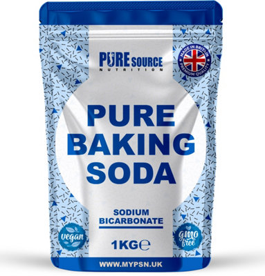 Pure Source Nutrition Baking Soda 1KG Multi Purpose Household Cleaner Sodium Bicarbonate of Soda