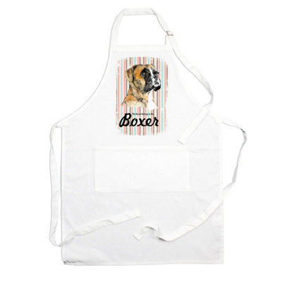 Purely Home Boxer Apron - Novelty Kitchen Gift for Dog Lovers