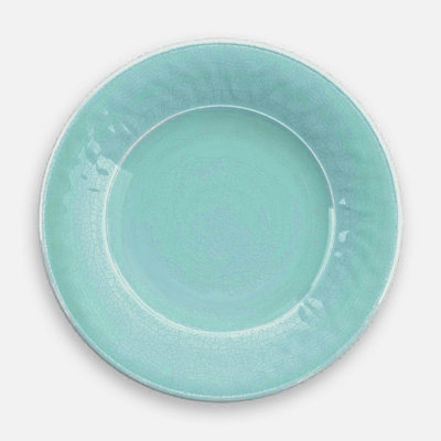 Purely Home Crackle Turquoise Melamine Side Plate