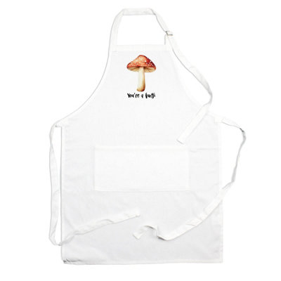 Purely Home Food Pun Novelty Kitchen Apron - Cooking & Baking Gift - You're a Fungi