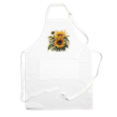 Purely Home  Garden Flowers Sunflowers Apron - Floral Gifts for Her - Cooking & Baking