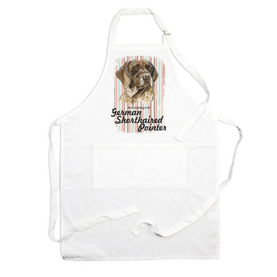 Purely Home German Shorthaired Pointer Apron - Novelty Kitchen Gift for Dog Lovers