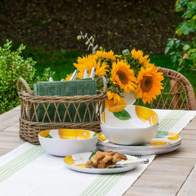 Purely Home Lemon Fresh 2 Piece Melamine Salad Nibbles Serving Set DIY at B Q
