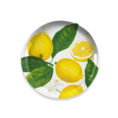 Purely Home Lemon Fresh Melamine Side Plates - Set of 4