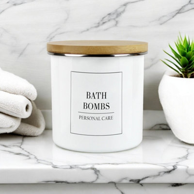 Purely Home - Minimalist - Cleaning & Personal Care Storage Canister - Bath Bombs - 3