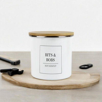 Purely Home - Minimalist - Cleaning & Personal Care Storage Canister - Bits & Bobs - 3