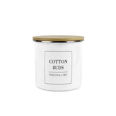 Purely Home - Minimalist - Cleaning & Personal Care Storage Canister - Cotton Buds