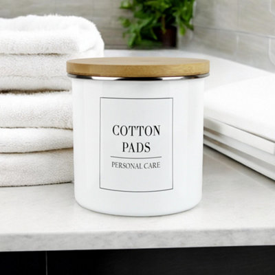Purely Home - Minimalist - Cleaning & Personal Care Storage Canister - Cotton Pads - 3