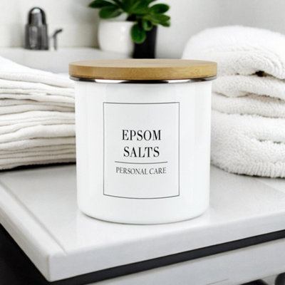Purely Home - Minimalist - Cleaning & Personal Care Storage Canister - Epsom Salt - 3