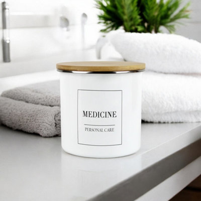 Purely Home - Minimalist - Cleaning & Personal Care Storage Canister - Medicine - 3