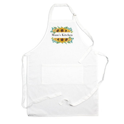 Purely Home Mum's Kitchen Apron - Sunflower Cooking & Baking Gift for Mum