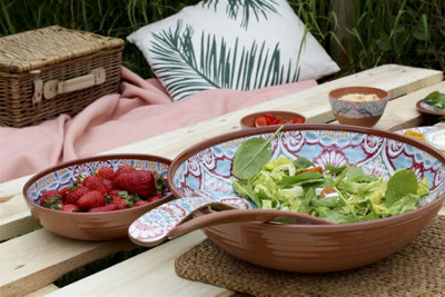 Purely Home Rio Corte Melamine Serving Set with Salad Bowl DIY at B Q