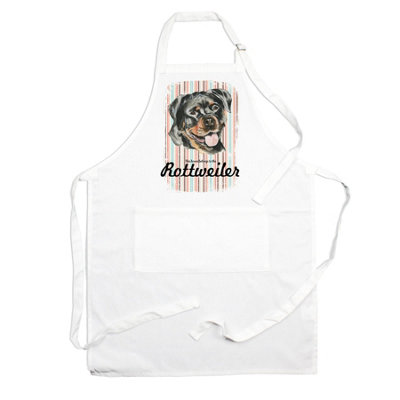 Purely Home Rottweiler Apron - Novelty Kitchen Gift for Dog Lovers