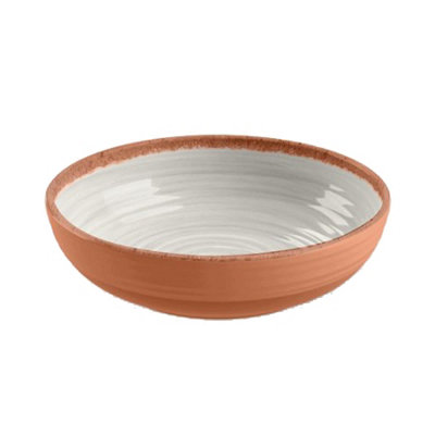 Purely Home Rustic Swirl Ivory Melamine Bowls - Set of 6